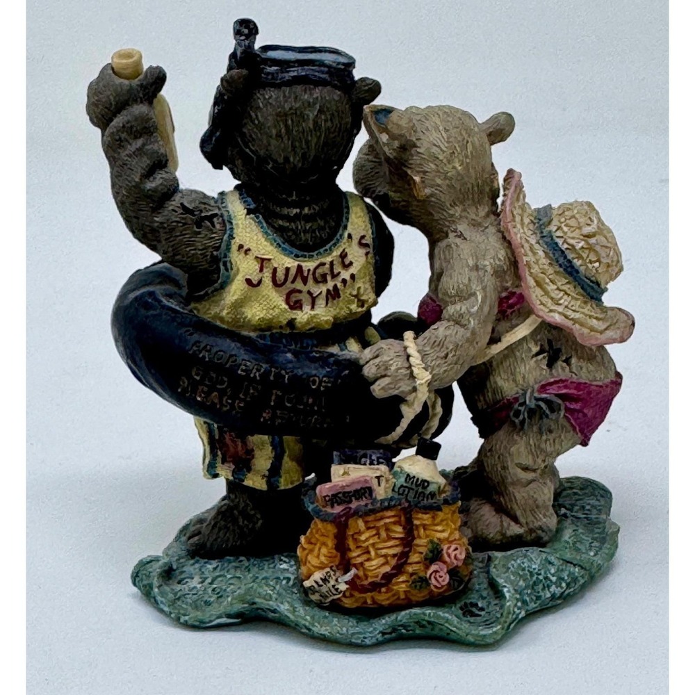 Boyds Bears Hippolita & Hugo D. Nile Noah's Ark Series 3 #2436 Bearstone Figurin - Picture 5 of 13